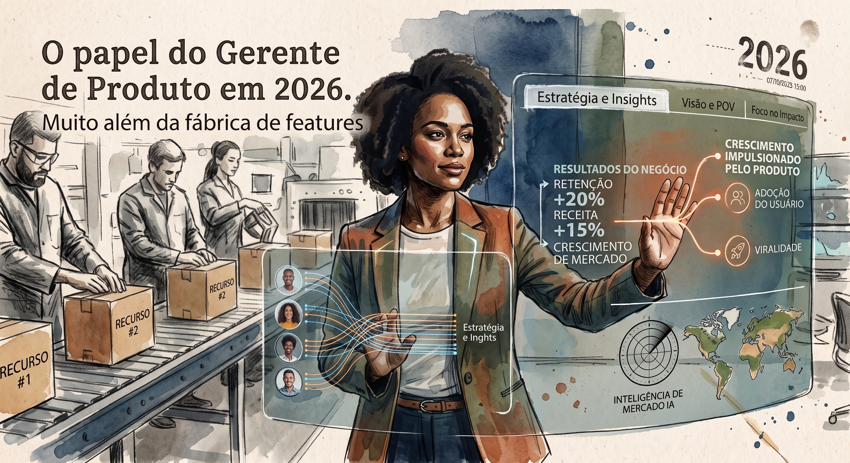 O papel do Gerente de Produto em 2026. Muito além da fábrica de features.